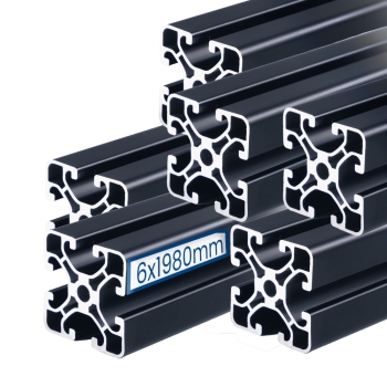 Alcia-Solar Alu profiel 40x40 sleuf 8,5 NIET geanodiseerd